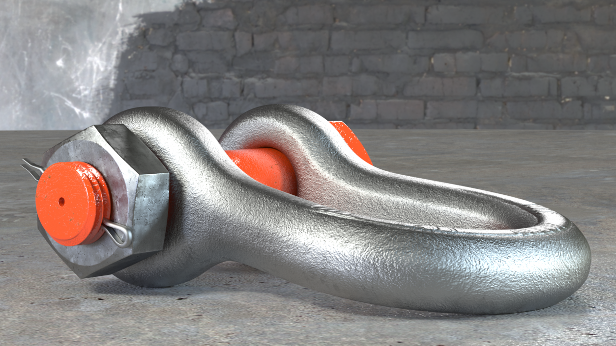 3D Anchor Shackle Orange Bolt