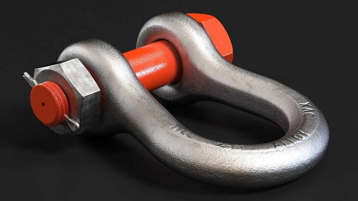 3D Anchor Shackle Orange Bolt