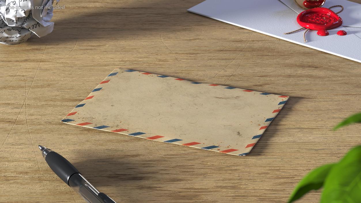 3D model Old Paper Envelopes Collection