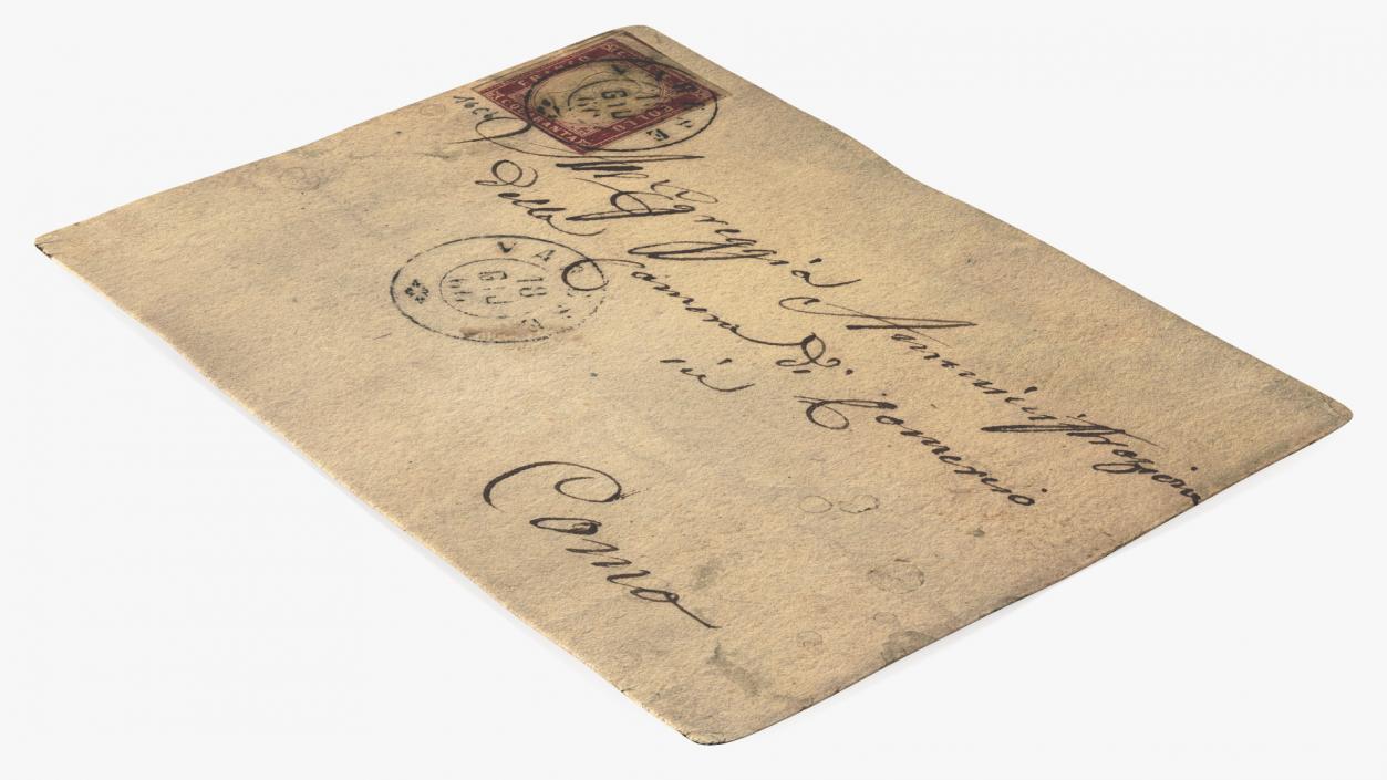 3D model Old Paper Envelopes Collection