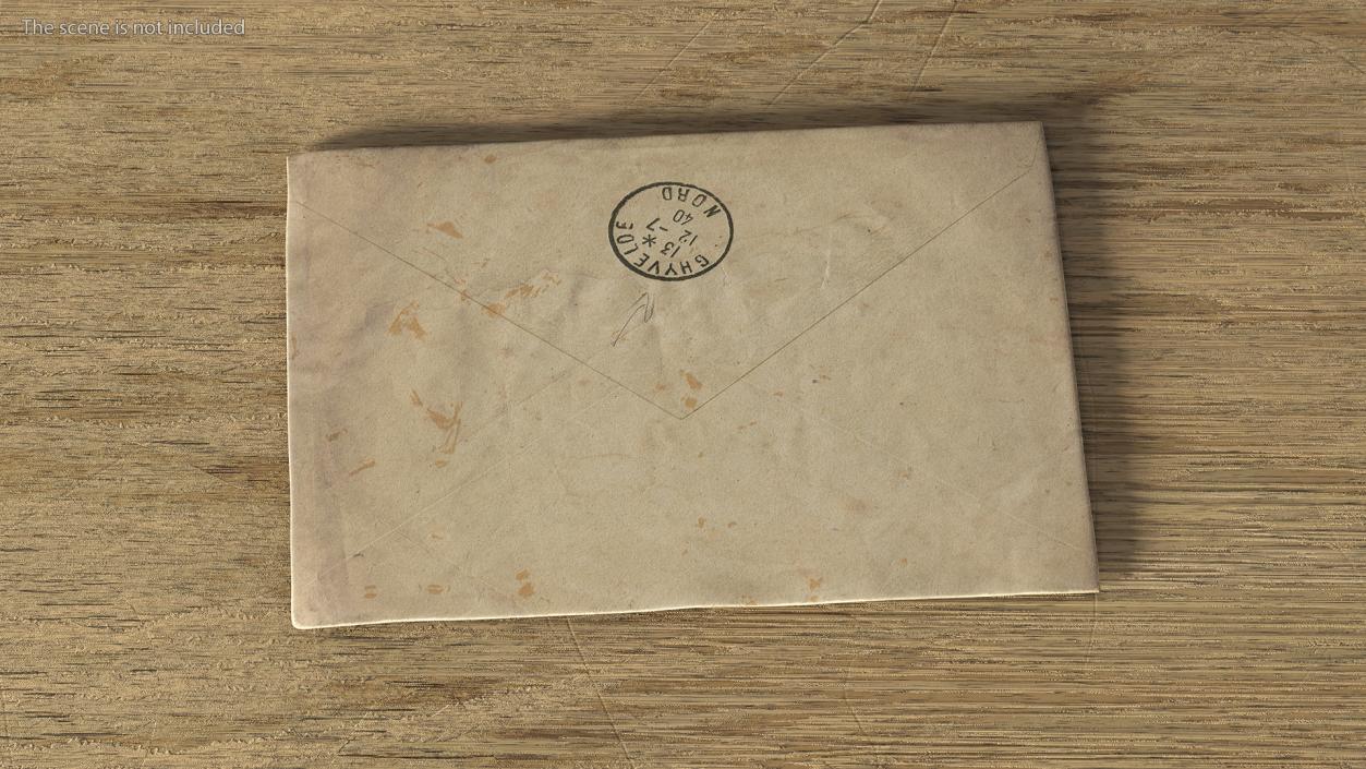 3D model Old Paper Envelopes Collection