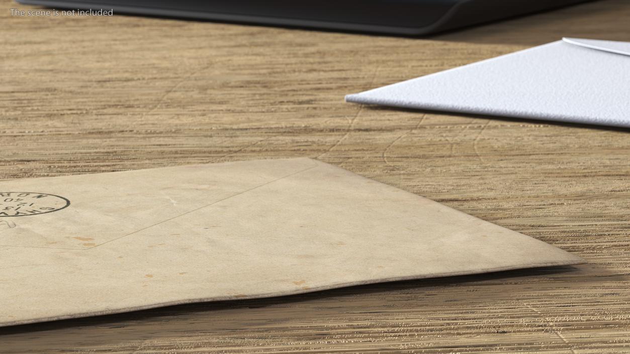 3D model Old Paper Envelopes Collection