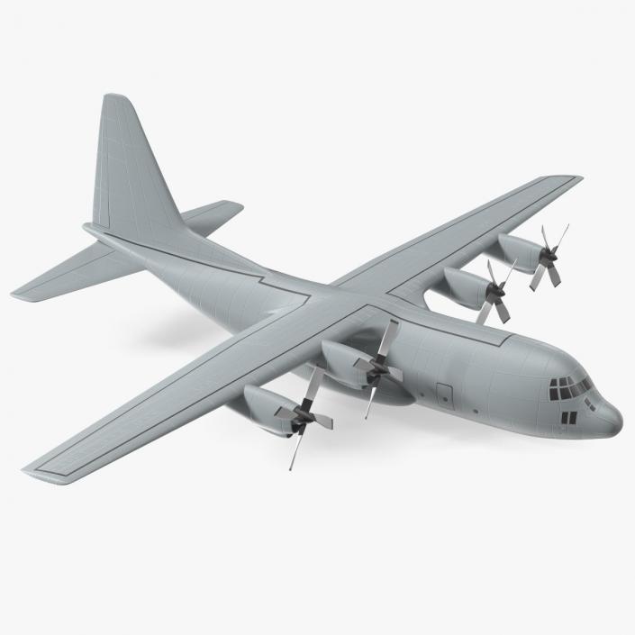 3D Turboprop Military Transport Aircraft Scale model