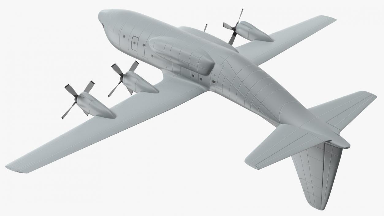 3D Turboprop Military Transport Aircraft Scale model