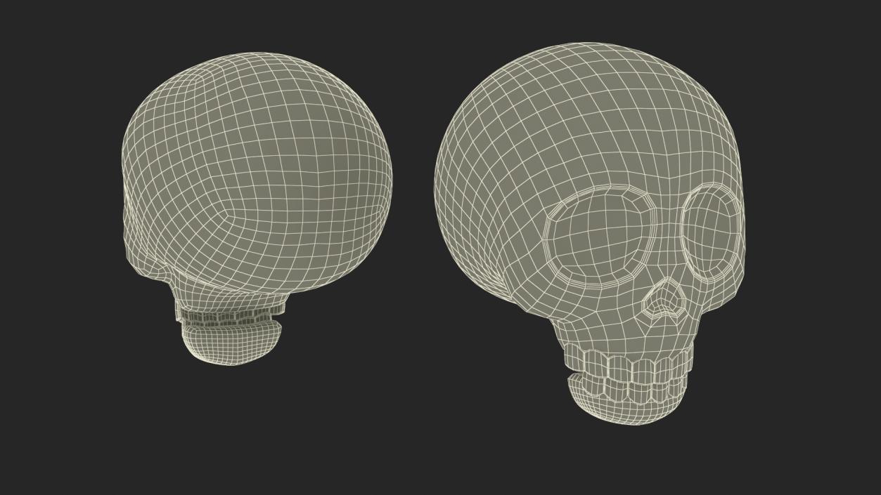 3D Emoji Skull 2 model