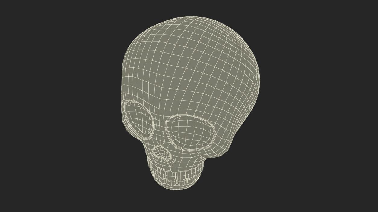 3D Emoji Skull 2 model