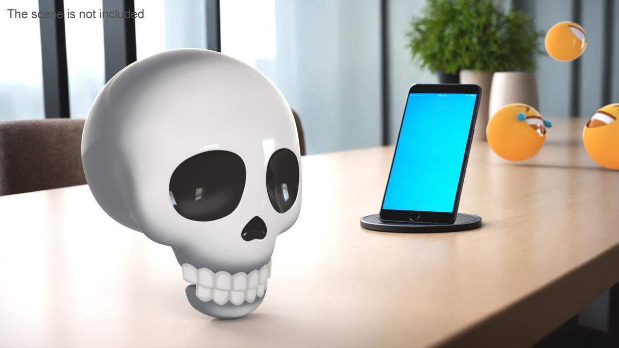 3D Emoji Skull 2 model