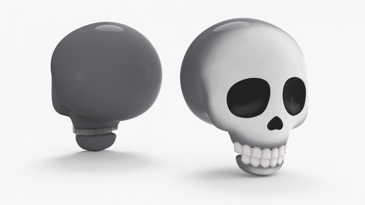 3D Emoji Skull 2 model