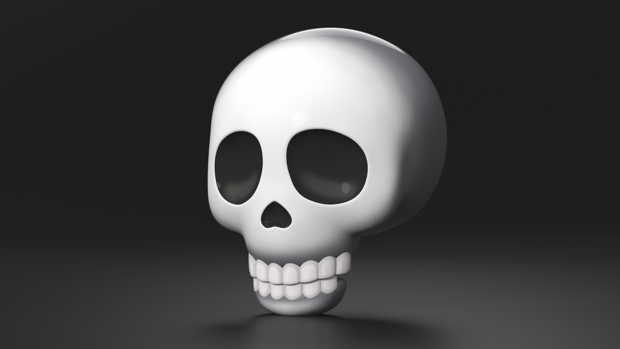 3D Emoji Skull 2 model