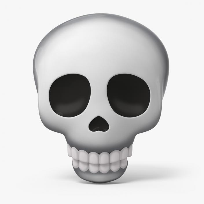 3D Emoji Skull 2 model