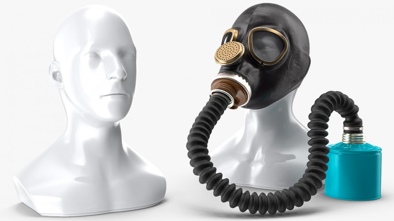 3D Military Gas Mask GP5 with Hose