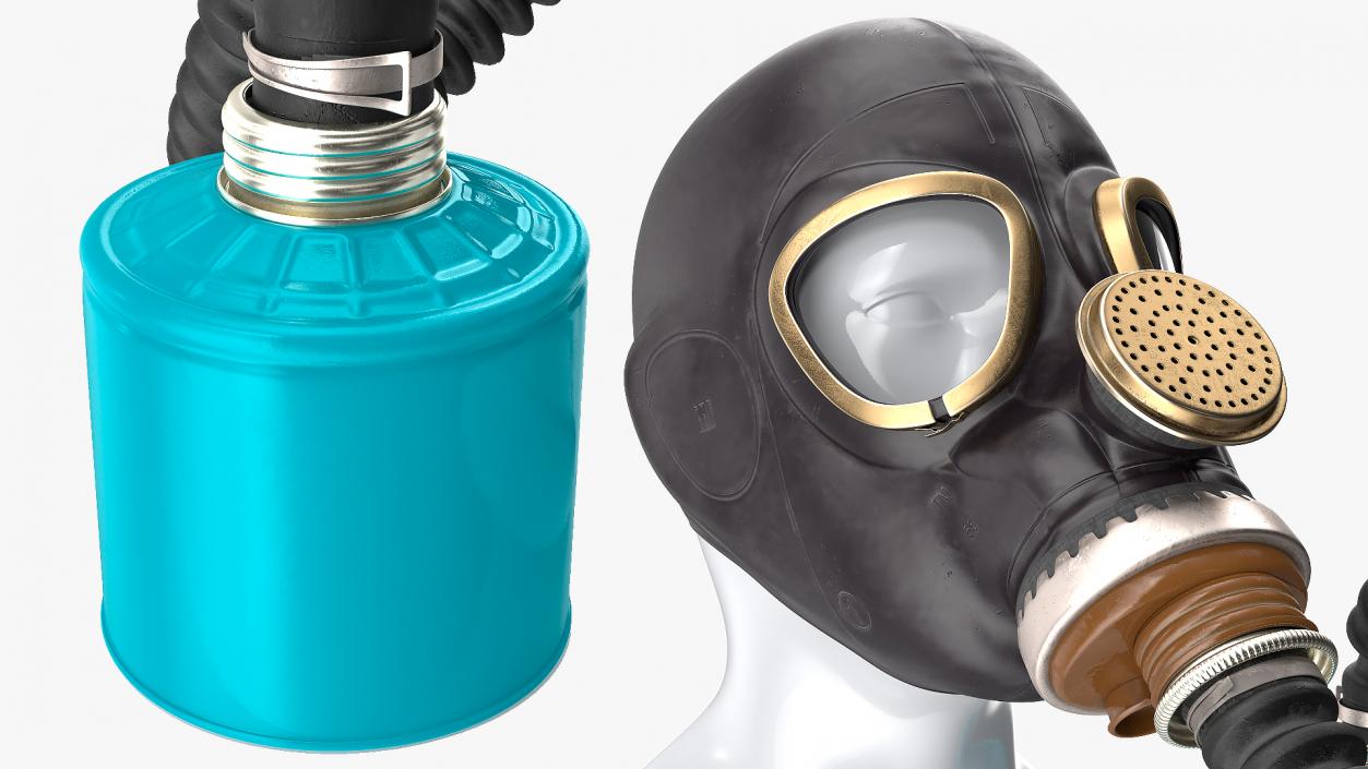 3D Military Gas Mask GP5 with Hose