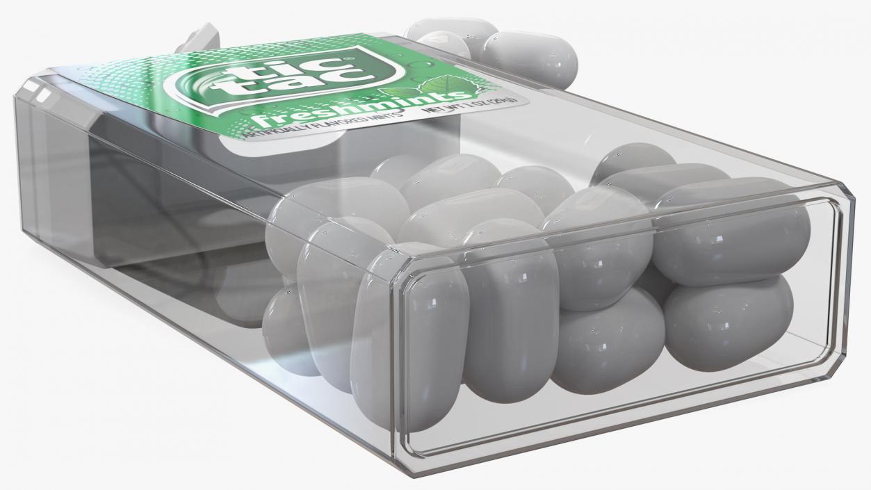 Spilled Tic Tac Freshmints Breath Mints 3D model