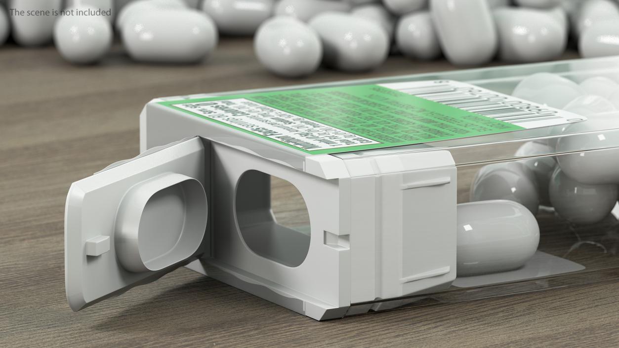 Spilled Tic Tac Freshmints Breath Mints 3D model