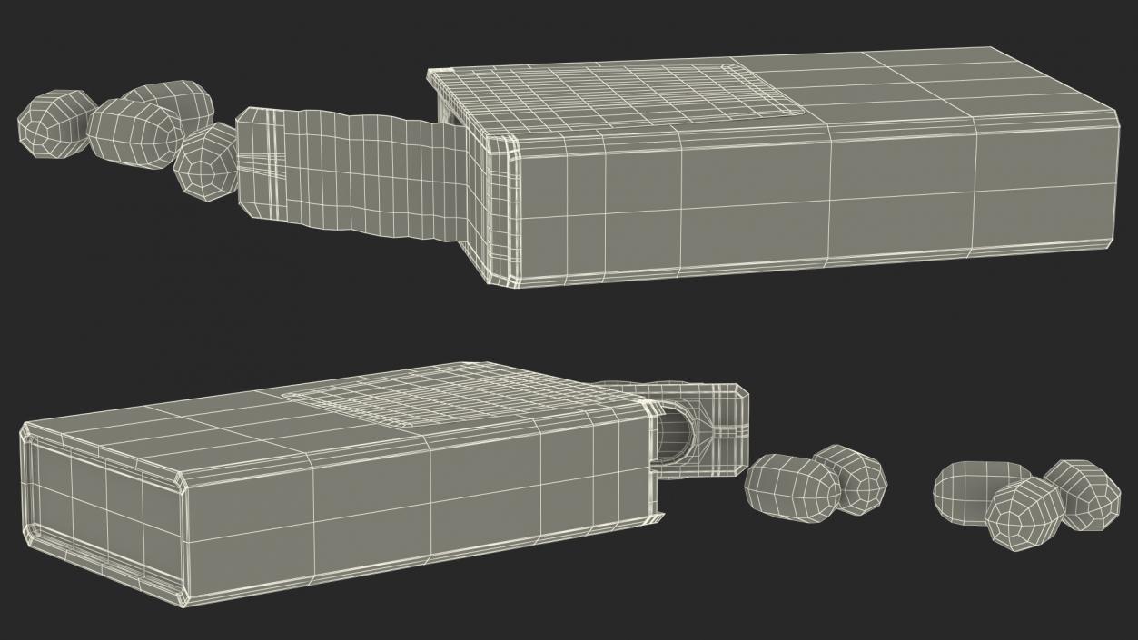 Spilled Tic Tac Freshmints Breath Mints 3D model