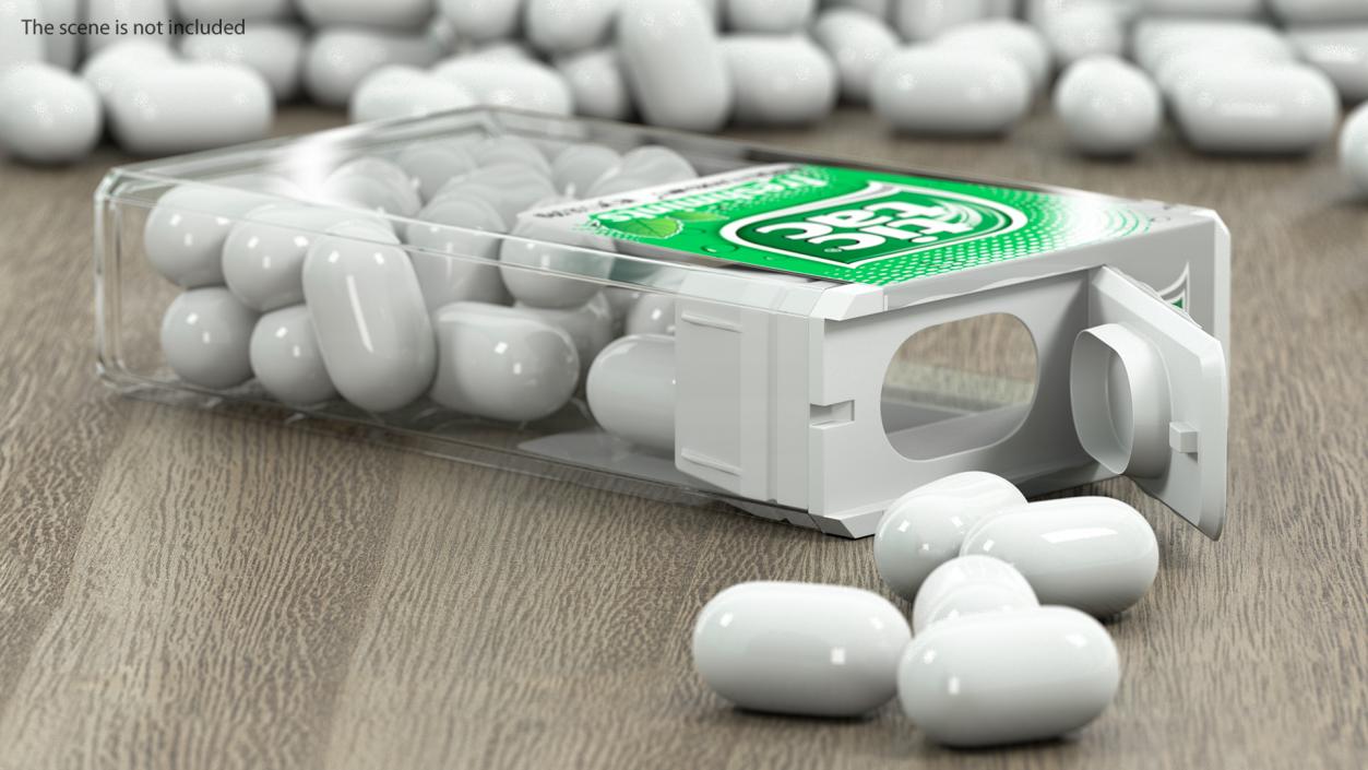 Spilled Tic Tac Freshmints Breath Mints 3D model