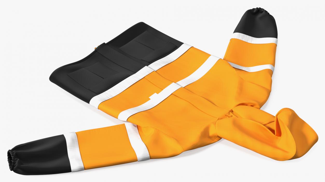 High Visibility Safety Rain Jacket 3D model