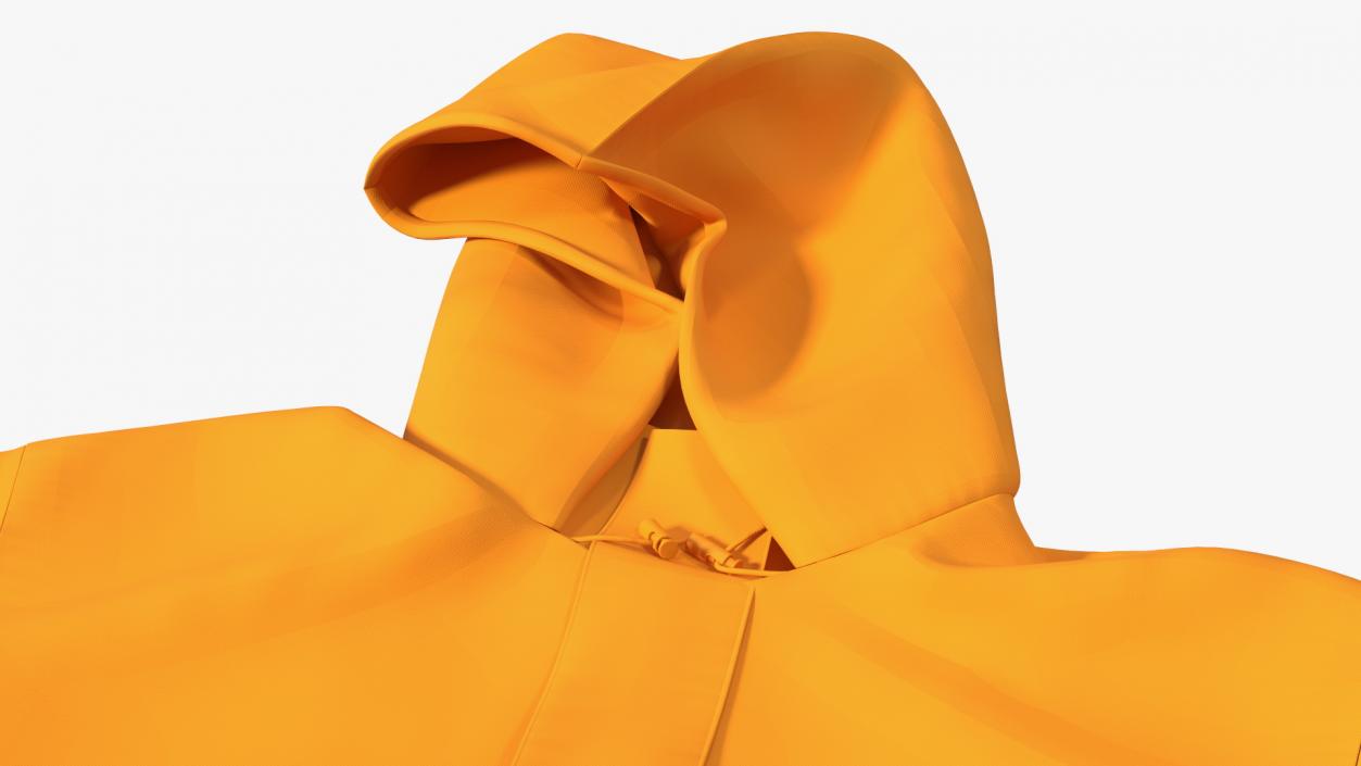 High Visibility Safety Rain Jacket 3D model