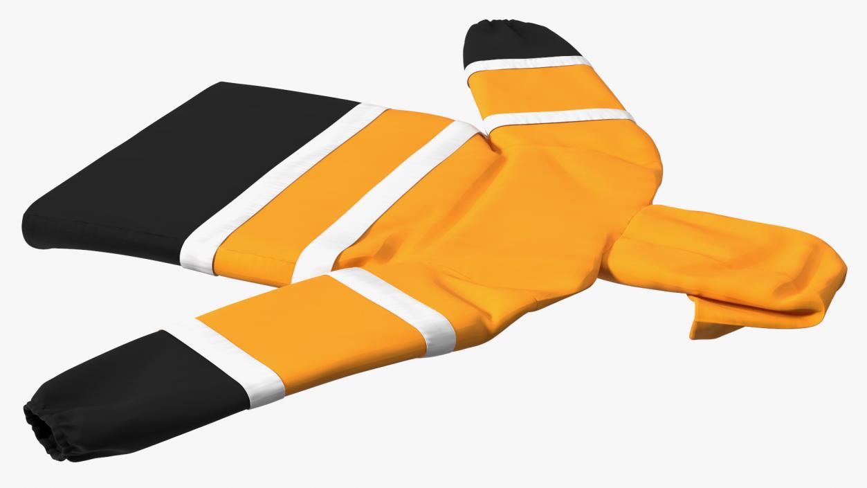 High Visibility Safety Rain Jacket 3D model