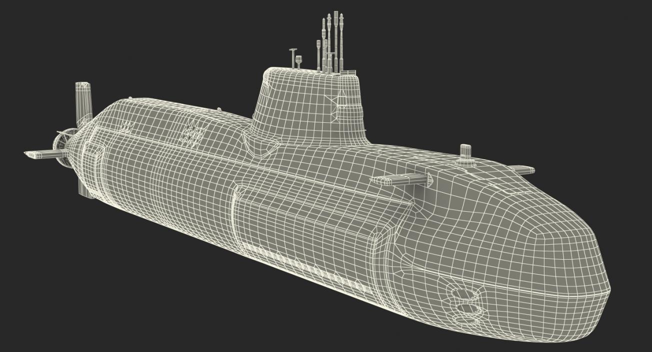 Military Submarines Rigged Collection 2 3D model