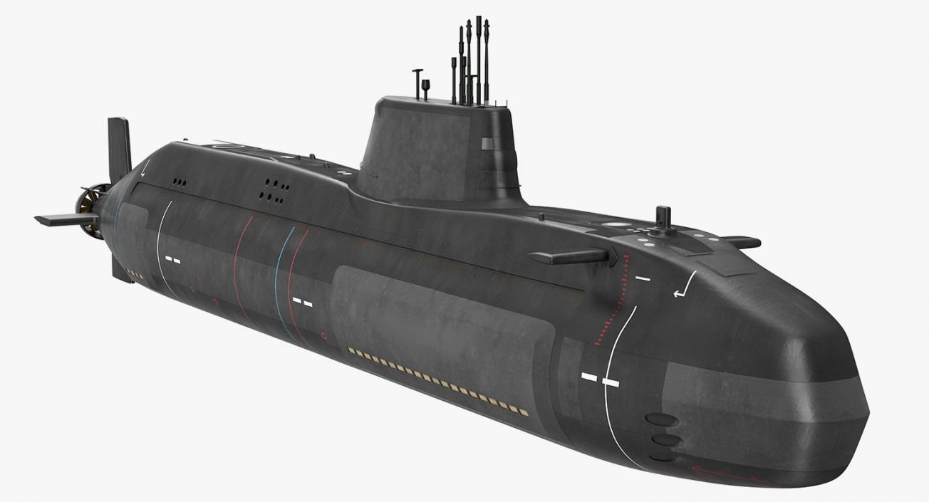 Military Submarines Rigged Collection 2 3D model