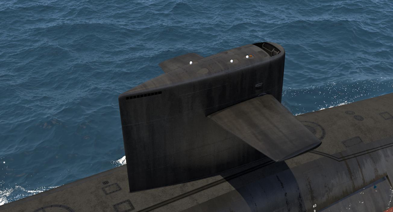 Military Submarines Rigged Collection 2 3D model