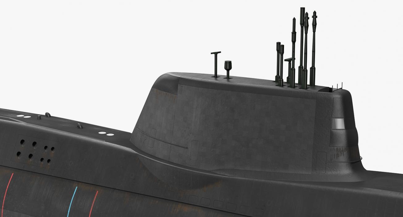 Military Submarines Rigged Collection 2 3D model