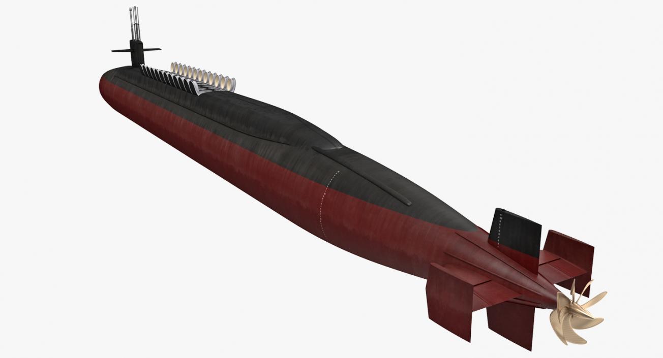 Military Submarines Rigged Collection 2 3D model