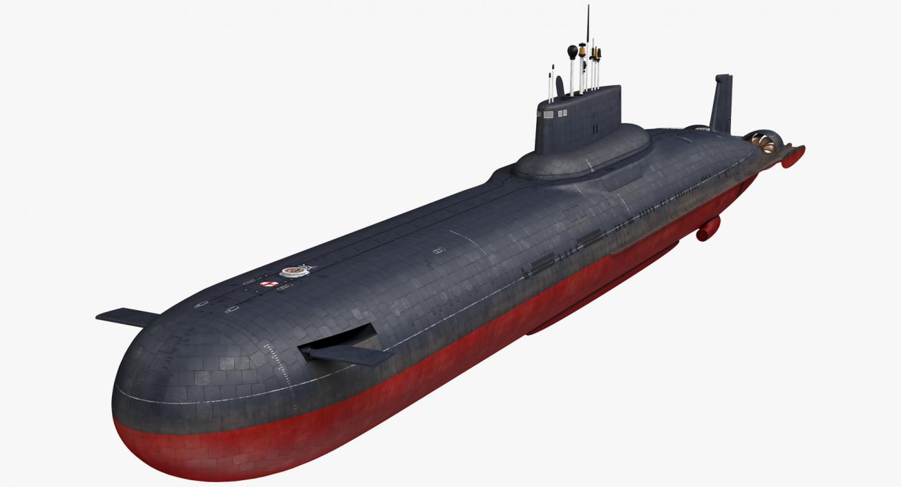 Military Submarines Rigged Collection 2 3D model