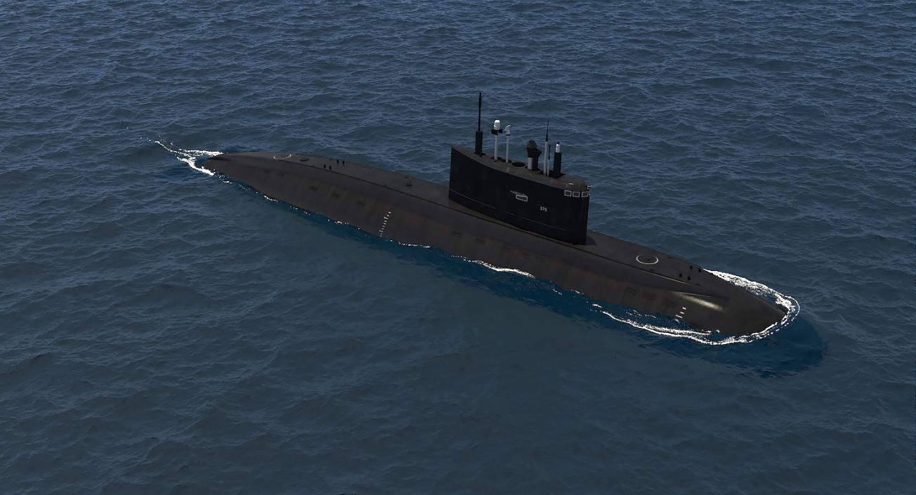 Military Submarines Rigged Collection 2 3D model