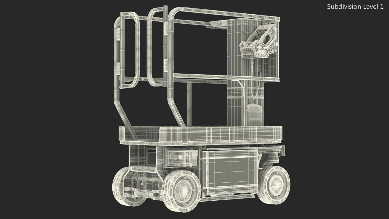 3D model JLG 1230ES Vertical Mast Lift Folded New