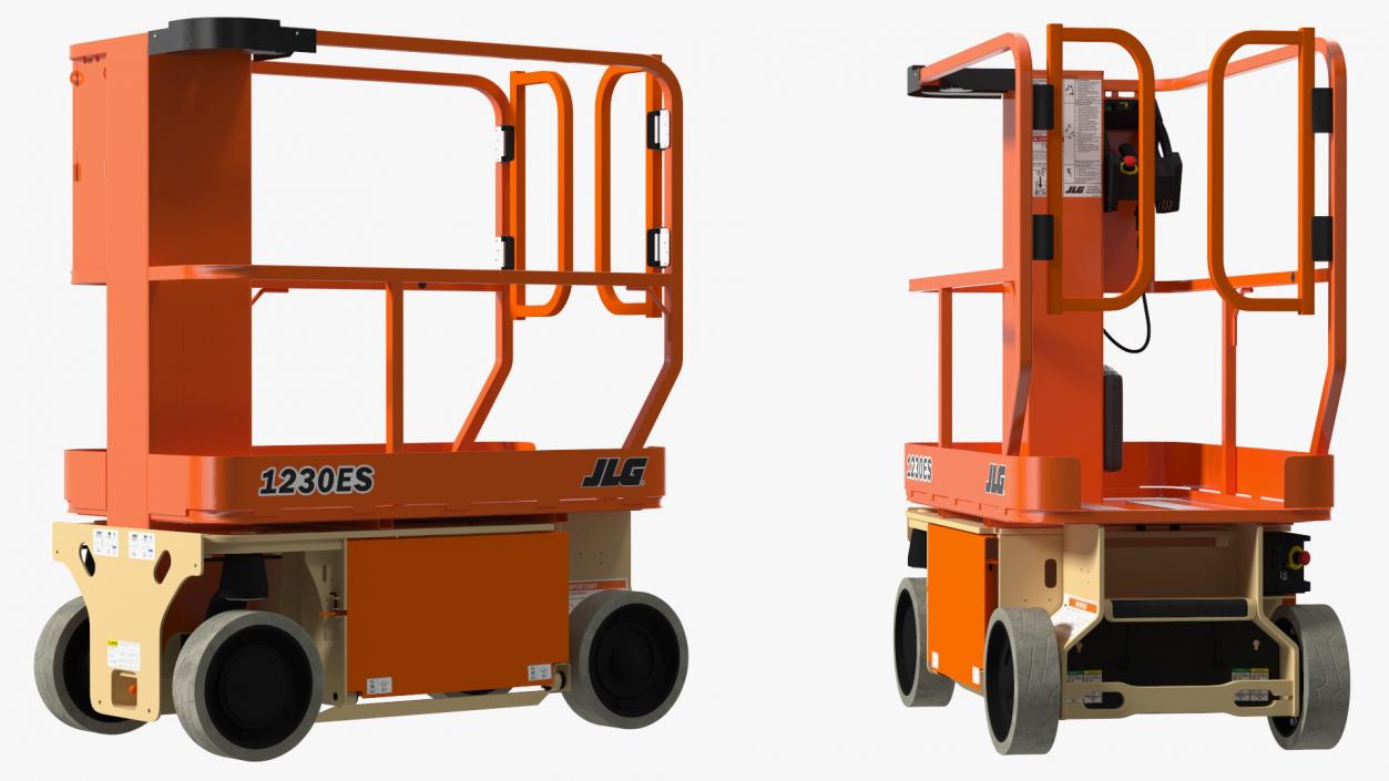 3D model JLG 1230ES Vertical Mast Lift Folded New