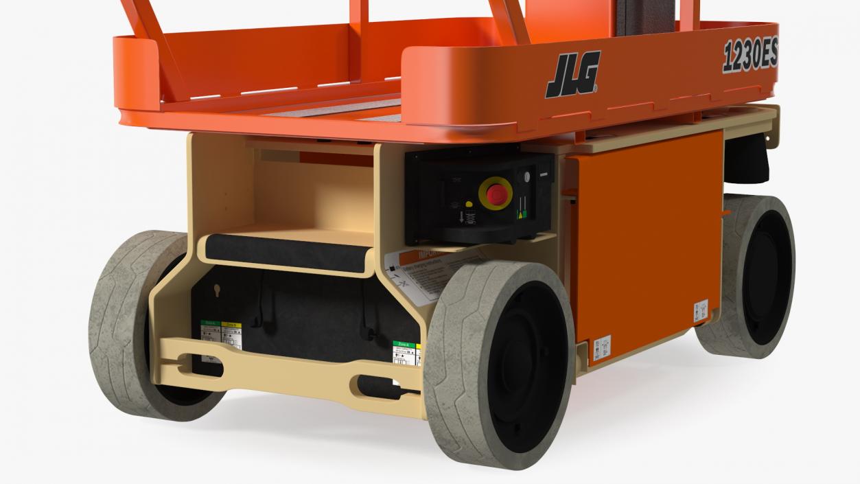 3D model JLG 1230ES Vertical Mast Lift Folded New