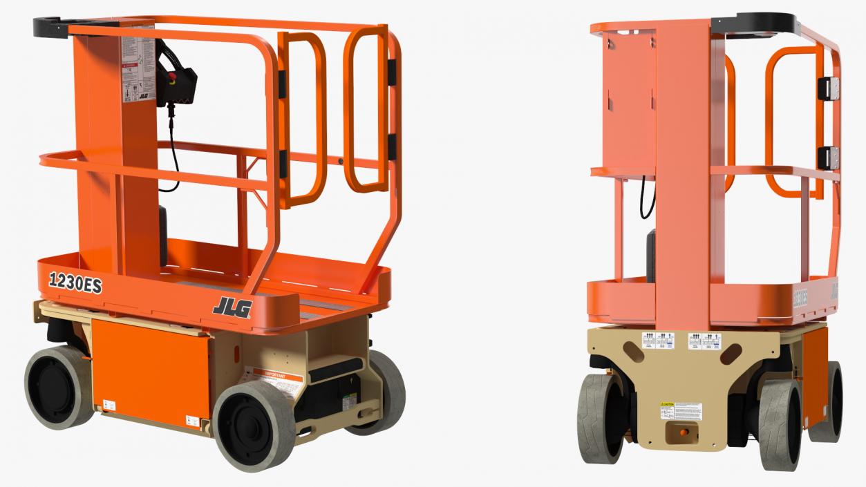 3D model JLG 1230ES Vertical Mast Lift Folded New