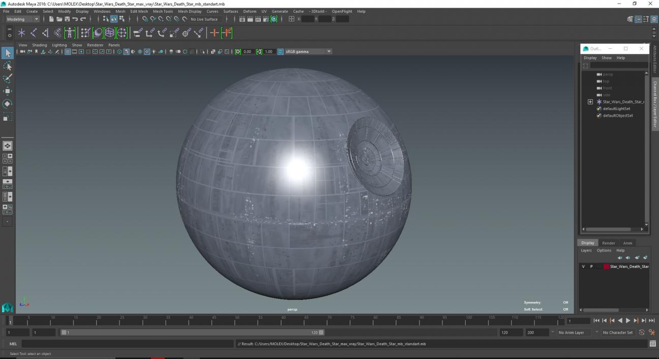 3D model Star Wars Death Star