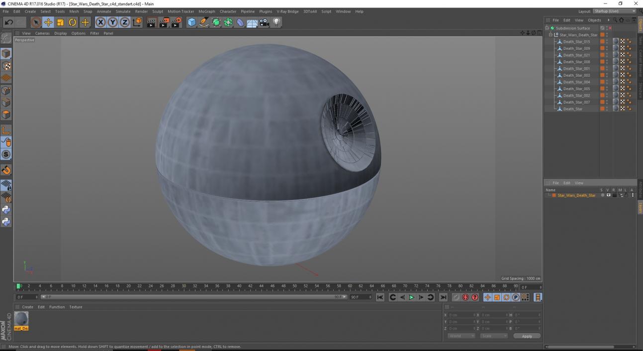 3D model Star Wars Death Star