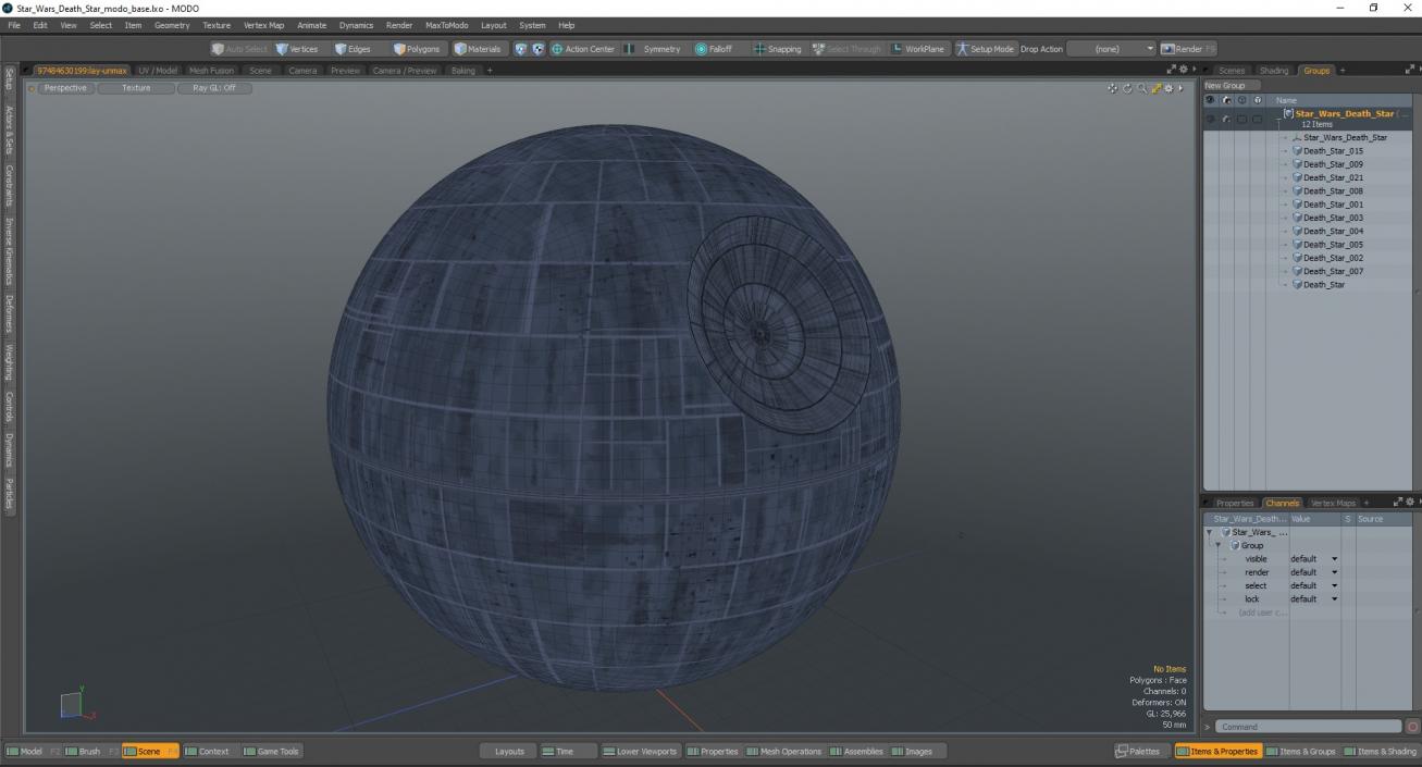 3D model Star Wars Death Star