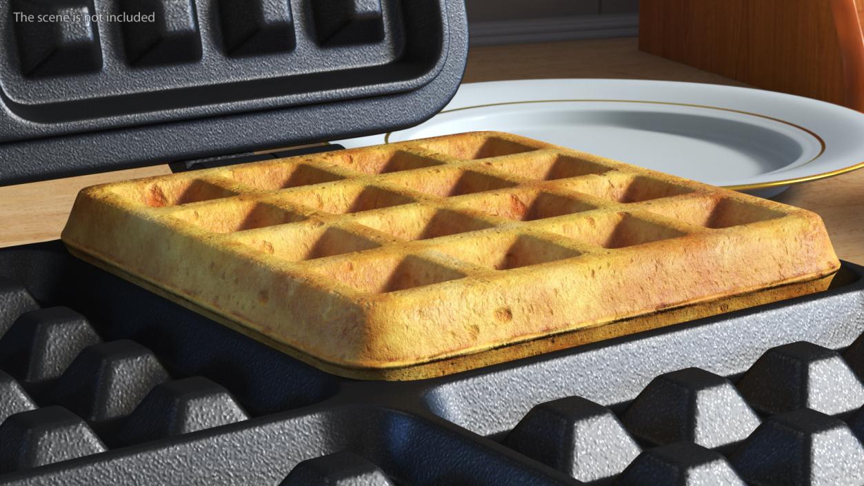 Small Square Waffle 3D model