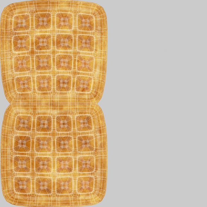 Small Square Waffle 3D model