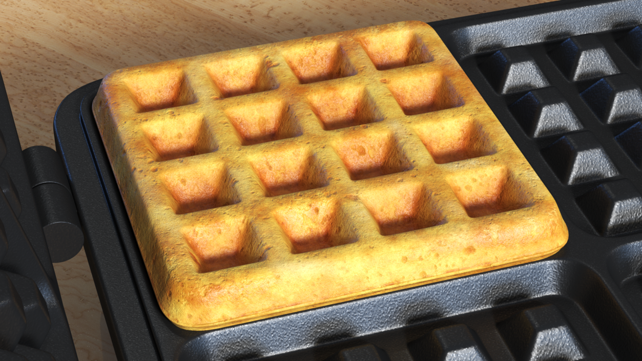 Small Square Waffle 3D model