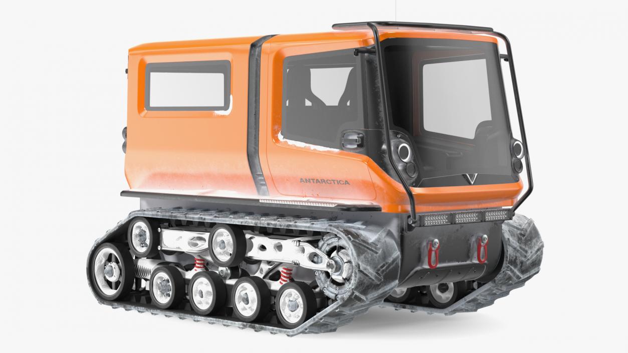 3D Snowy Venturi Polar Vehicle Simple Interior model