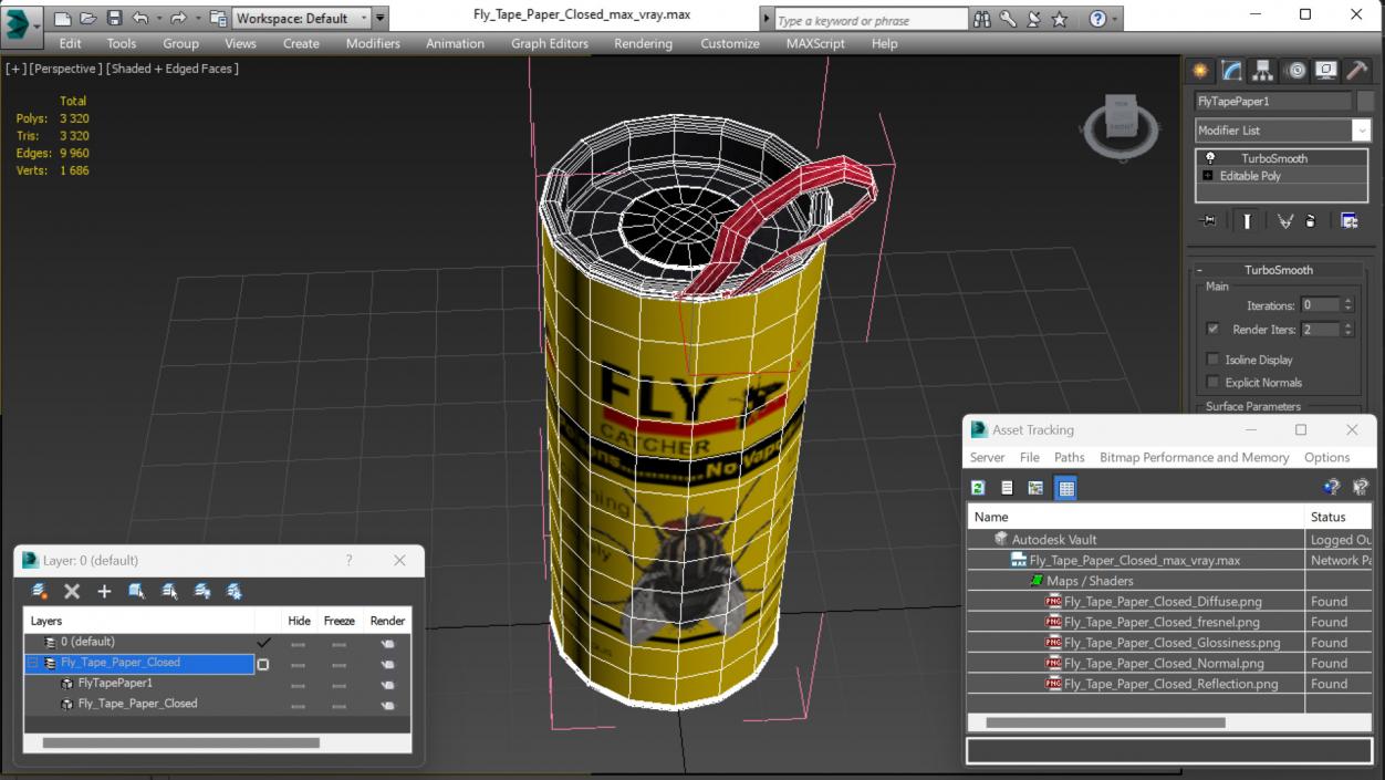 3D Fly Tape Paper Closed