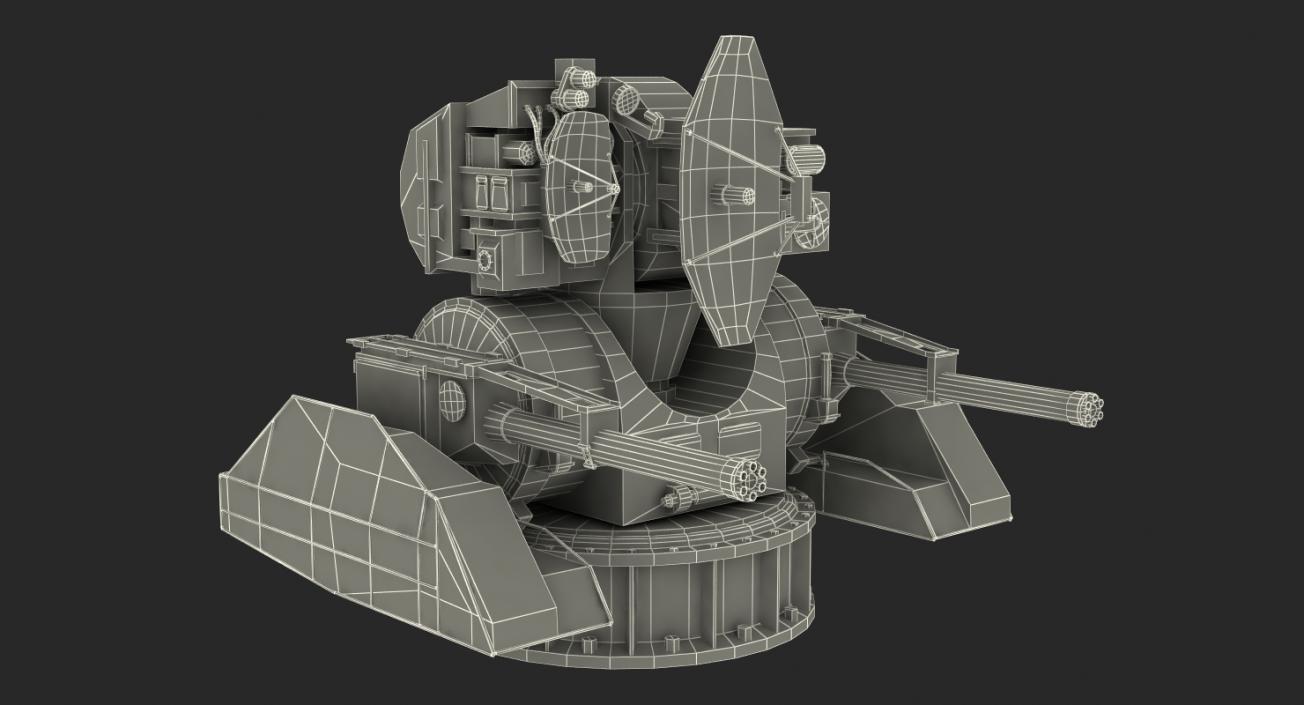 3D model Air Defence Kashtan Combat Module Rigged