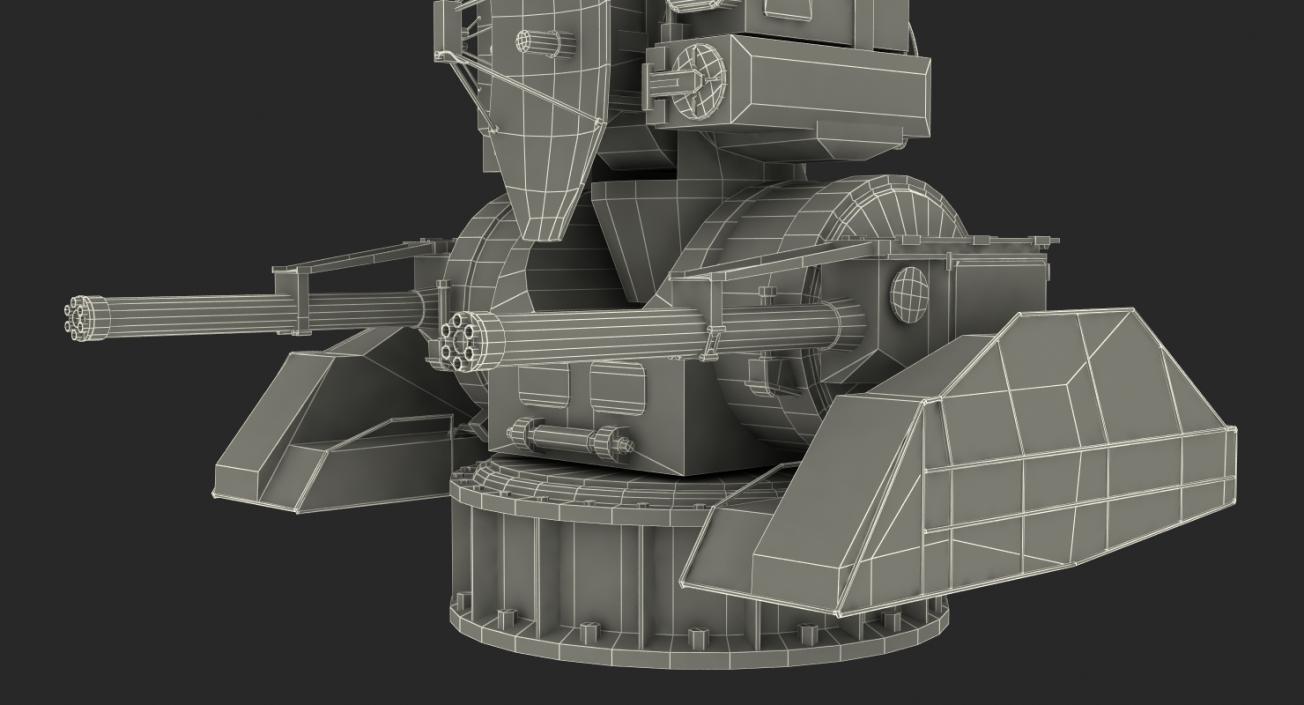 3D model Air Defence Kashtan Combat Module Rigged