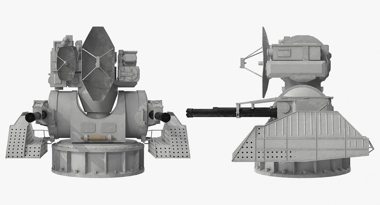 3D model Air Defence Kashtan Combat Module Rigged