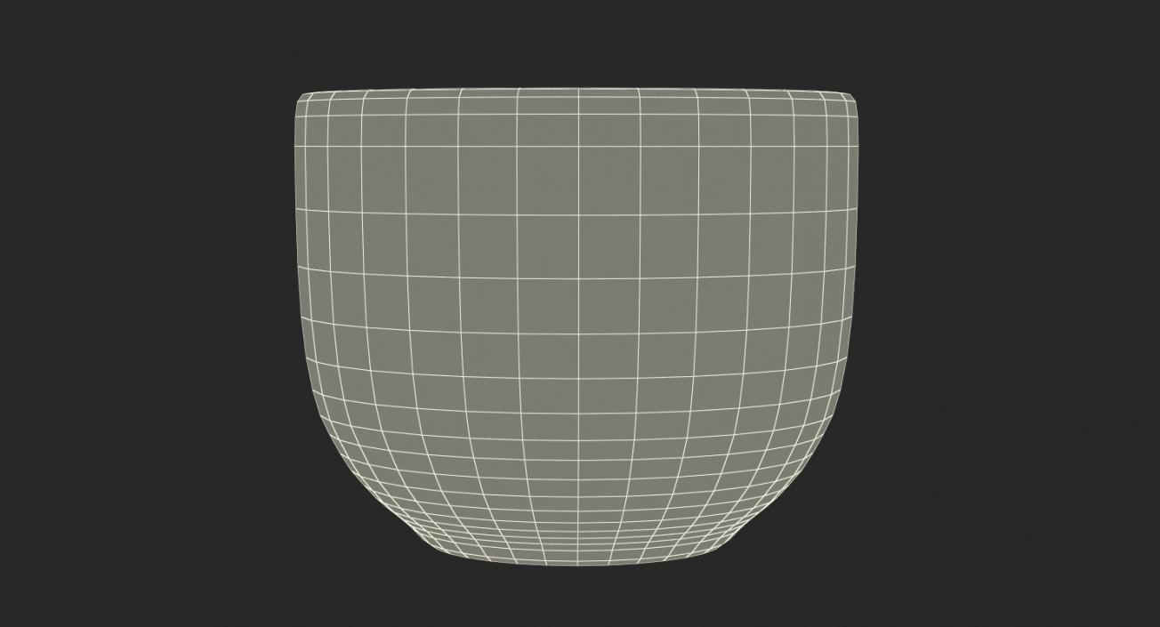 3D Japanese Black Cup model