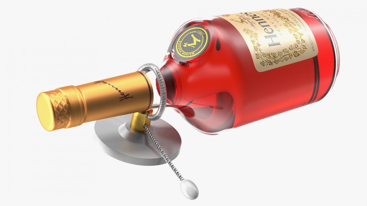 3D Hennessy VS Cognac with Anti Theft Tag model