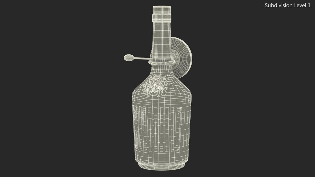 3D Hennessy VS Cognac with Anti Theft Tag model