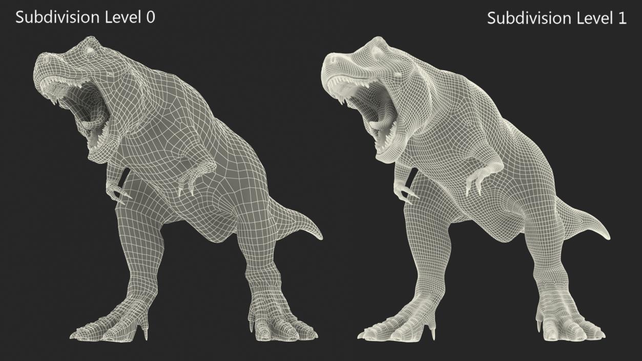 3D T Rex Rigged for Cinema 4D