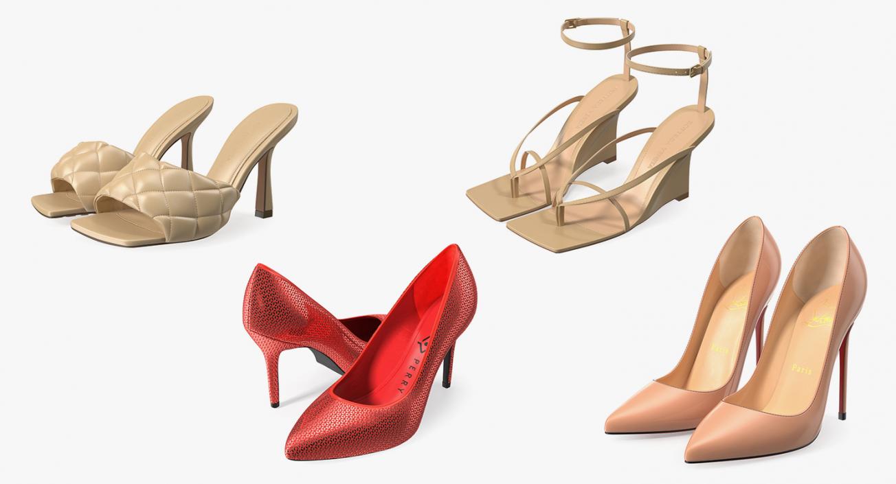 3D model Womens Shoes Collection 2